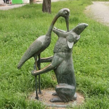 Wolf und Storch