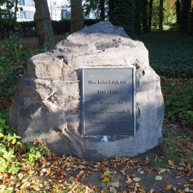 Gedenkstein für die Synagoge Hohenschönhausen
