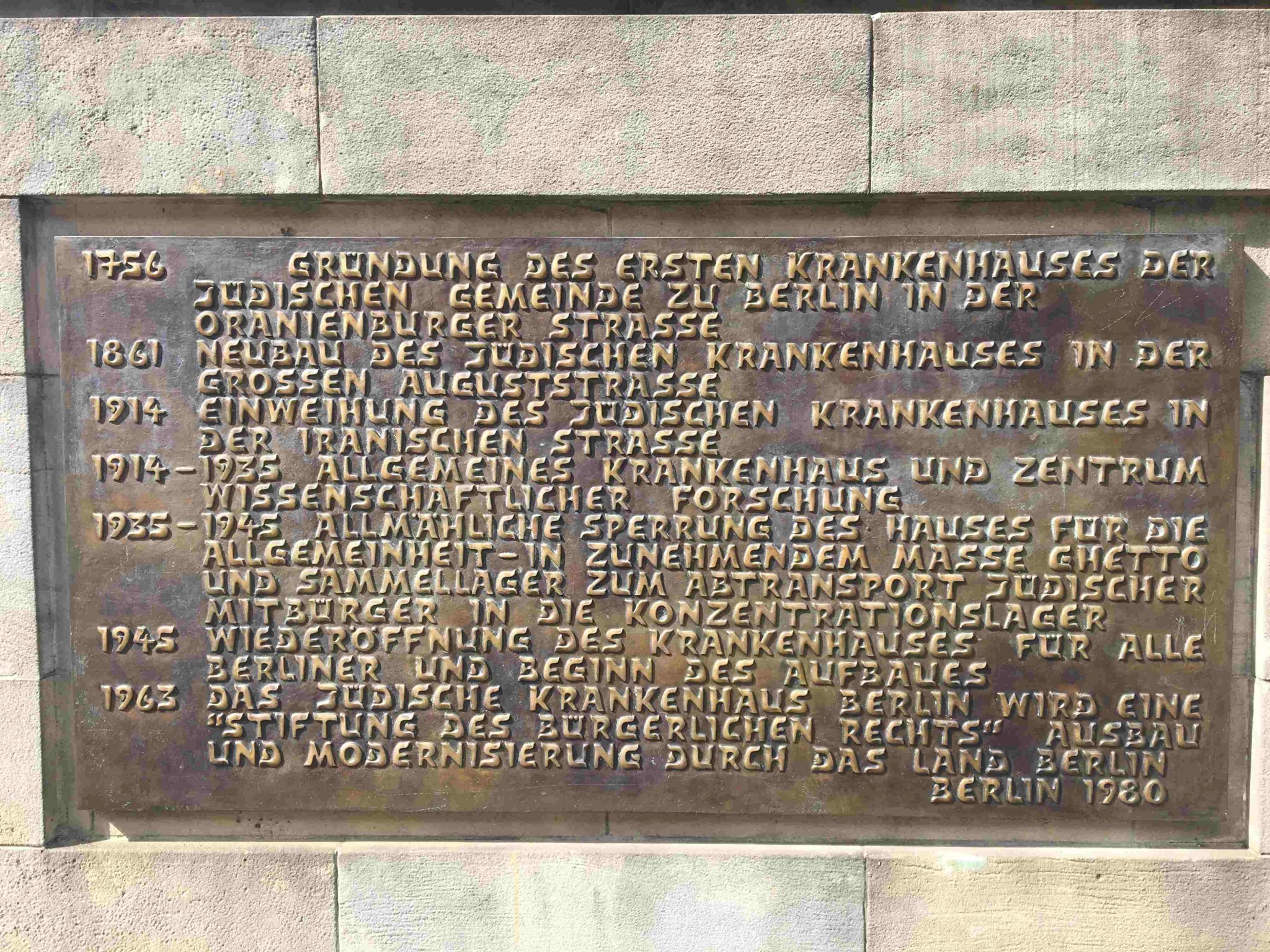 Gedenktafel Bildhauerei in Berlin